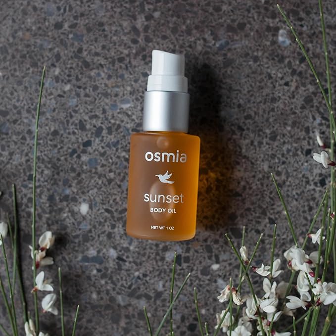 Osmia Skincare Sunset Body Oil | Jojoba, Kukui, Rosehip Seed Oils | Nourish, Soothe, Strengthen | Clean Beauty For Healthy Skin (1 fl oz | 30 ml)