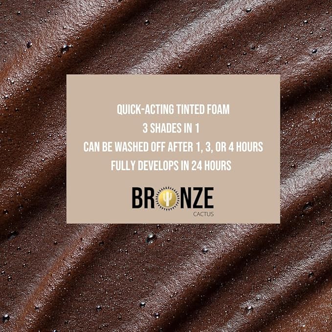 Express Self Tanning Mousse – Hyaluronic Acid, Fragrance-Free | Fast Bronzed Glow in 1-4 Hours for Face & Body | Lightweight, Non-Sticky, Suitable All Skin Types | 6.7 fl oz