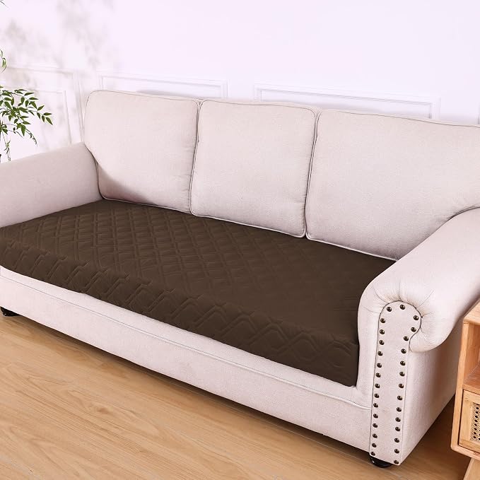 Waterproof Dog Bed Blanket - Soft Pet Blanket & Sofa Cover for Dogs | Reversible Washable Furniture Protector, Couch Covers for Pets (40x70 Inch, Chocolate/Beige)