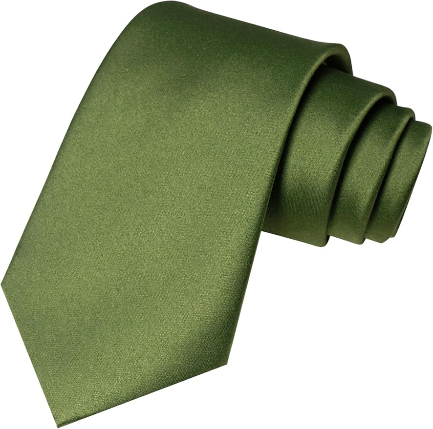 JEMYGINS Solid Color Tie Mens Necktie for Business and Wedding
