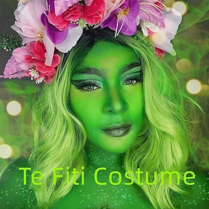 Go Ho Amazon Green Face Paint Stick,Water Based Washable Face Paint Makeup Stick,Non-toxic Full-coverage Cream Body Paint for Halloween Costumes Cosplay SFX Hulk Gamora Makeup
