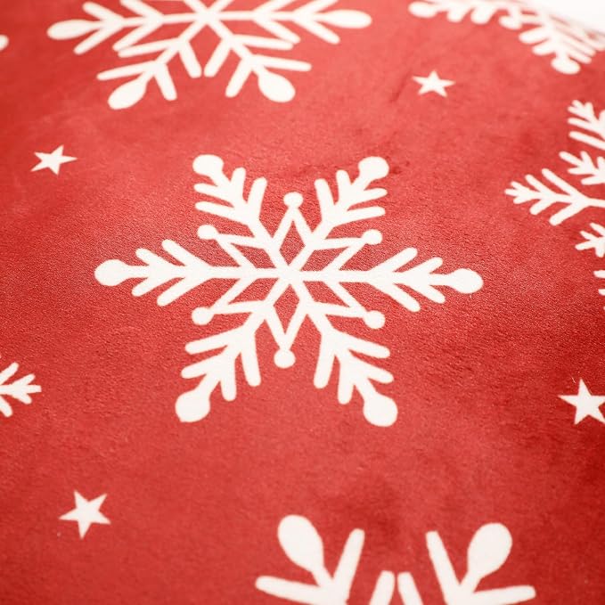 Designer Chrismas Velvet Throw Pillow Cover,18"x18"-Carol C | Vintage Square Pillow Cover,Concealed Zipper Design,Pinecones Pattern,Sofas,Bedroom,Living Room,Lounge Chairs,Decor