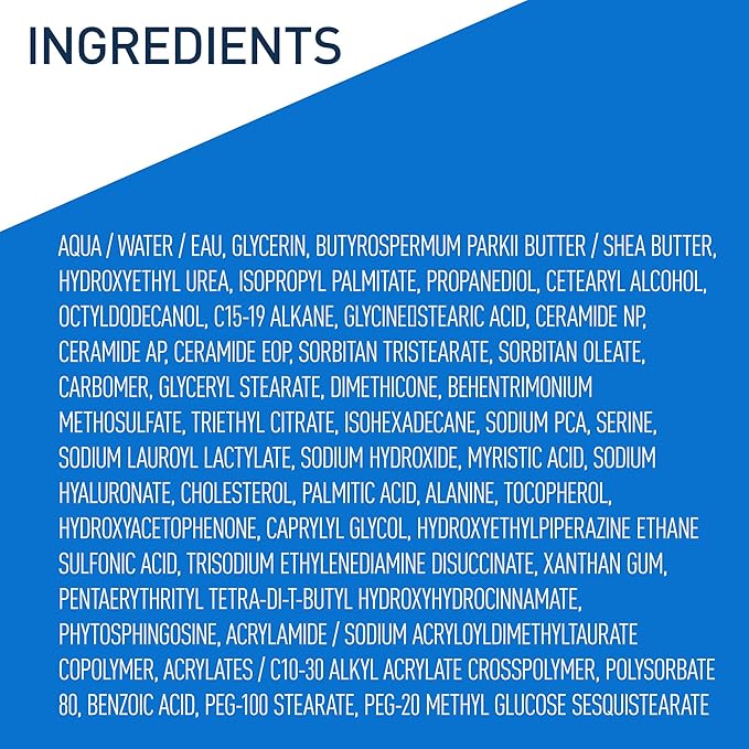 CeraVe Intensive Moisturizing Lotion, Hydro-Urea + Shea Butter, Body Lotion For Dry Skin, Relieves Signs Of Extra Dry Skin, Non Greasy Hydrating Cream For Rough, Tight, Red & Itchy Skin, 8oz