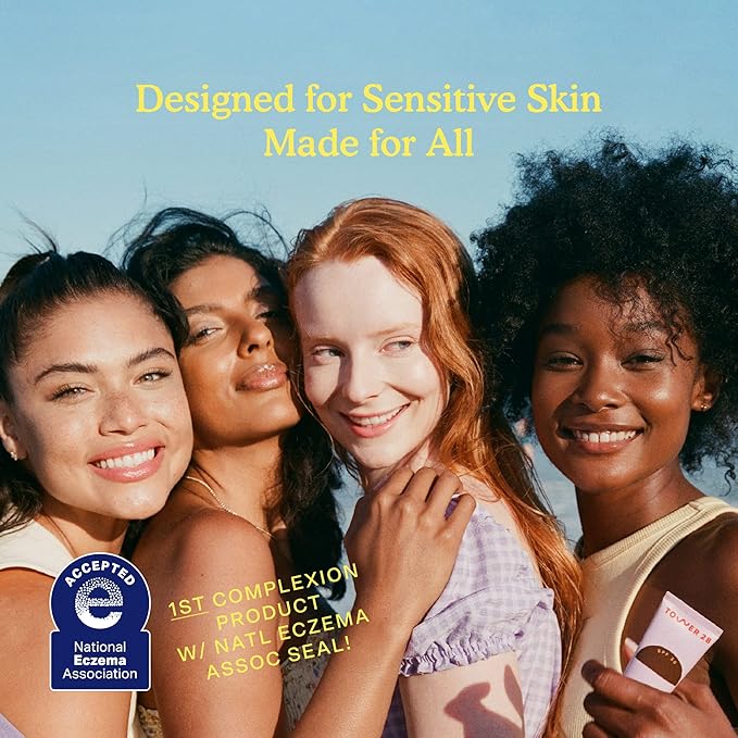 Tower 28 Beauty SunnyDays SPF 30 Tinted Mineral Sunscreen - For Sensitive Skin - 2-in-1 Facial Broad Spectrum UVA/UVB Protection + Foundation – Shade 50 SUNSET, 1 Fl Oz