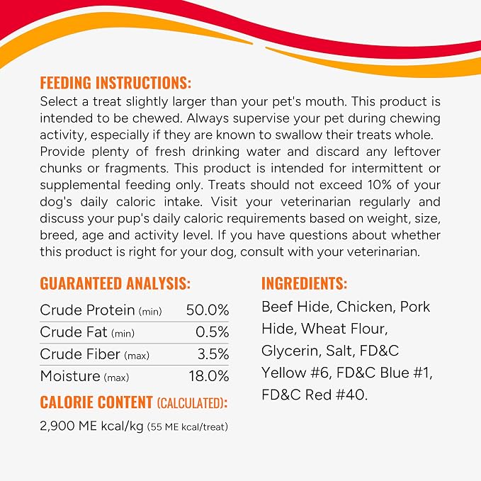 Good 'n' Fun Ribs Long-Lasting Dog Treat Made With Real Protein, 4 oz | Premium Chicken, Pork and Beef Hide Chew, Supports Dental Health and Mental Stimulation, For Adult Dogs