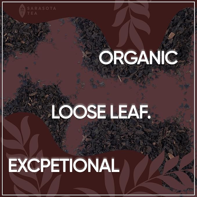 Pu-erh Tea Loose Leaf 4.4 oz | Aged Fermented Dark Tea | Smooth Earthy Flavor | Bulk Loose Leaf