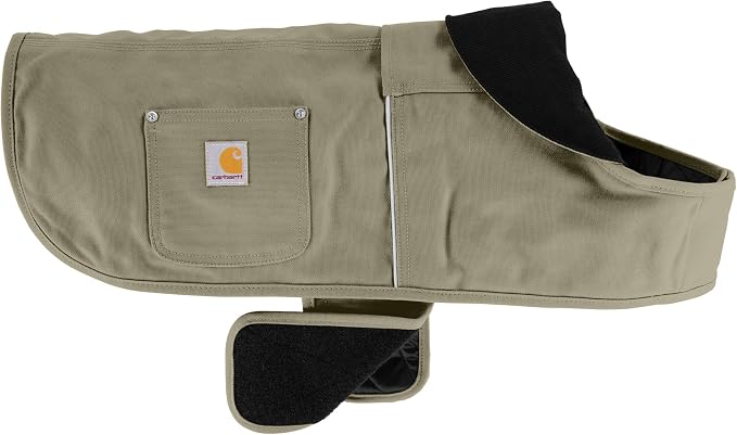 Carhartt Firm Duck Insulated Chore Coat Faded Fatigue S | Dog, Insulated Weather Resistant Jacket for Cold and Windy Conditions