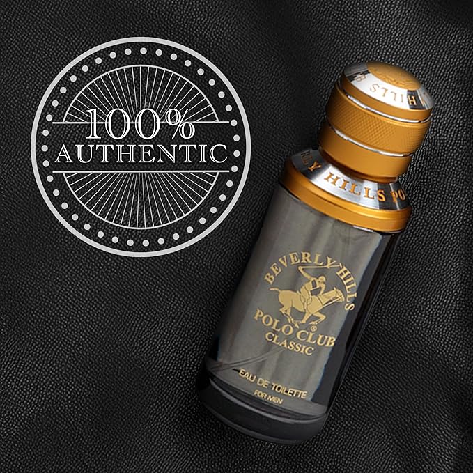 Beverly Hills Polo Club Eau De Toilette Spray - ‘Classic’ Cologne for Men Eau De Toilette - Fresh, Woody Fragrance for Men 3.40fl.oz / 100ml
