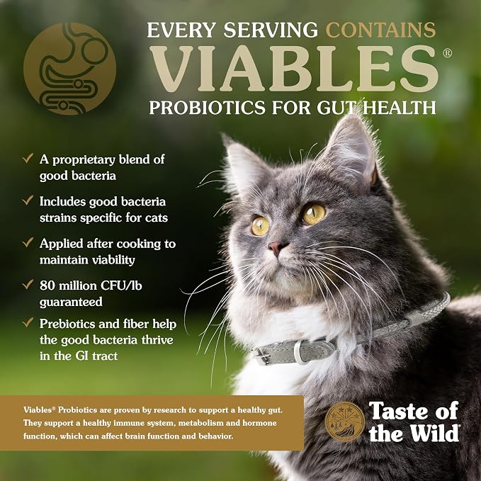 Taste of the Wild Rocky Mountain Dry Cat Food, Roasted Venison, 5lb | Kitten, Adult & Senior Cats | High Protein | Grain Free Recipe* | Nutrient Dense to Help Support Peak Health