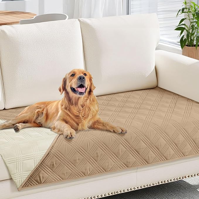 Waterproof Reversible Dog Blanket, Soft Couch Cover for Dogs Washable | Dual-Sided Waterproof Pet Bed Blanket, Resist Stains Spills & Pet Hair, Practical Furniture Protector For Pets, Size 30"x70"