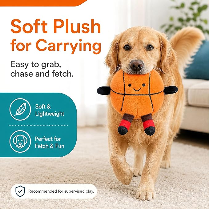 Interactive Dog Toys, Moving Basketball Dog Toy, Rechargeable Bouncing Ball