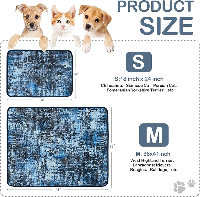 Washable Pee Pads for Dogs, Reusable Puppy Pads 36"x 24" 4 Pack | Leak-Proof, Super Absorbent Potty Training Pads With Non-Slip Backing For Crates, Floor, Playpen, Whelping & Furniture