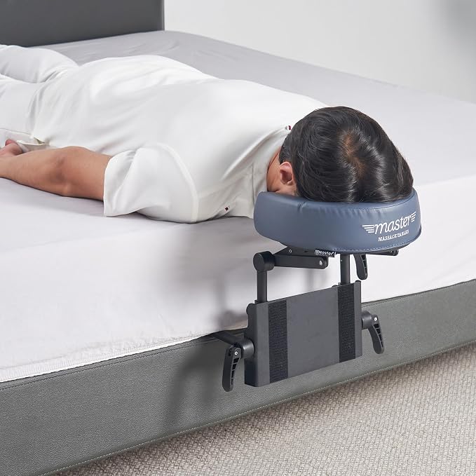 Massage Portable Face Down Massage Kit for Desk and Table Top, Office Sleeping Nap Rest Facial Pillow, face Down After Eye Surgery (Blue)
