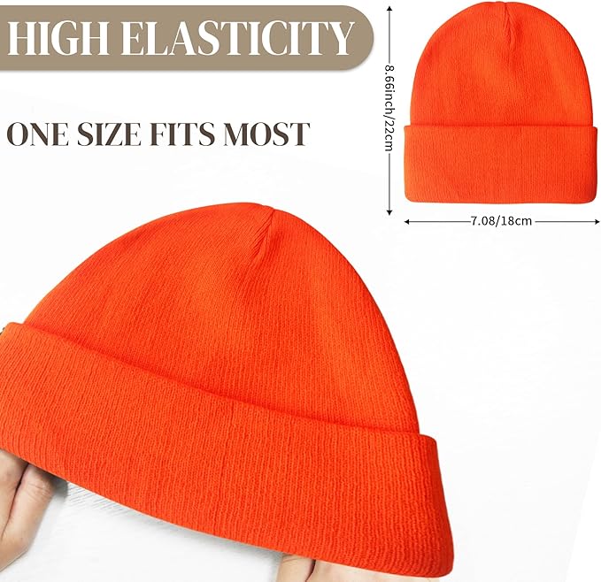 PFFY Unisex Beanie Hats for Men Women Knit Winter Beanies