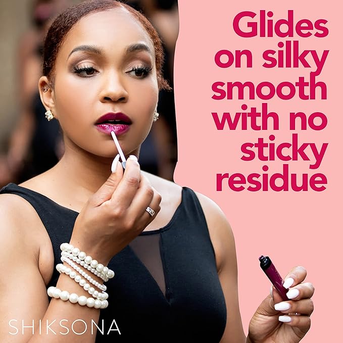 ShikSona High Shine Lip Gloss | Hydrating, Vegan, Non-Sticky Lipgloss in a Timeless, Universal Color | Mesmerizing Mama (Sheer Nude Pink)