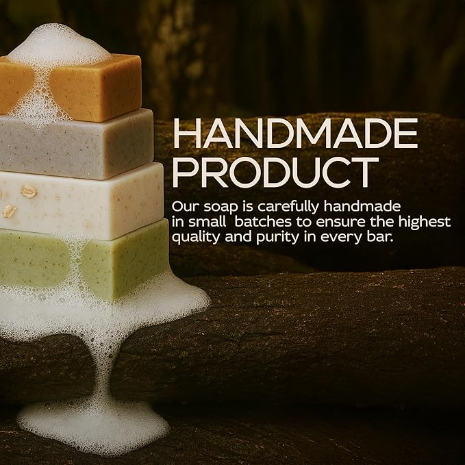Sea Moss Soap Bar – Detoxifying Green Tea Matcha & Aloe Bergamot – All-Natural Handmade Soap for Sensitive Skin, Face & Body – Holiday Gift or Christmas Stocking Stuffer for Men & Women