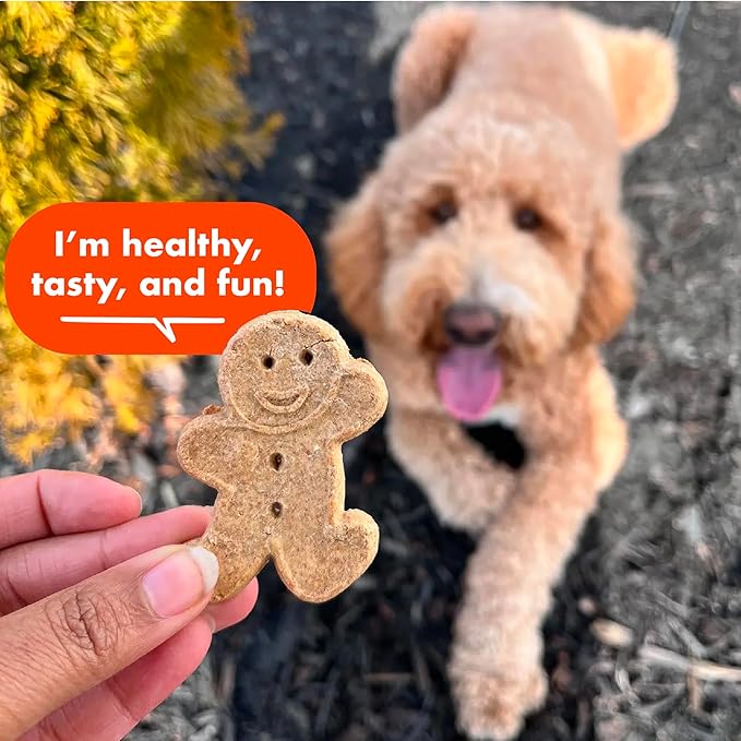 Buddy Biscuits Crunchy Dog Treats, Peanut Butter, 2lbs. Bag | Made with Simple Ingredients, Free of Corn, Soy, And Artificial Flavors, Oven Baked in the USA, Gingerkid Shape