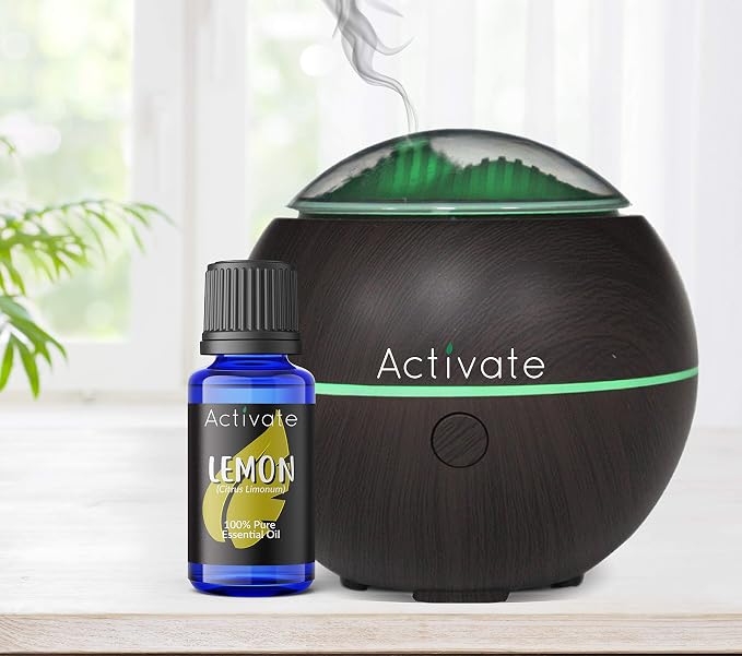 Activate Lemon Essential Oil 100% Pure, Premium Grade, Undiluted, Natural, Aromatherapy & Diffuser Use 10ml