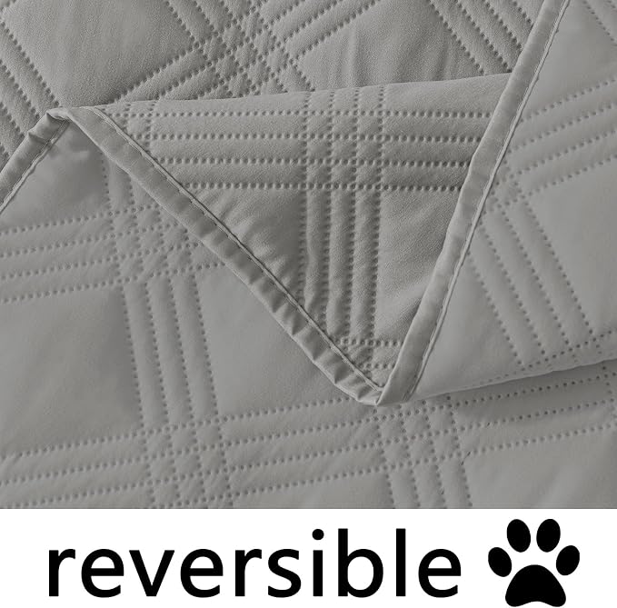 Waterproof Reversible Dog Blanket, Soft Couch Cover for Dogs Washable | Dual-Sided Waterproof Pet Bed Blanket, Resist Stains Spills & Pet Hair, Practical Furniture Protector For Pets, Size 68"x82"