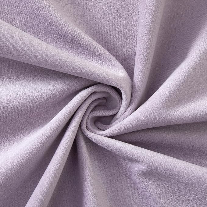 22x22 Velvet Throw Pillow Covers Set of 2 for Couch Sofa Bed,Lilac | JUSPURBET Decorative Pillow Covers with Invisible Zipper for Modern Living Room Bedroom Home Decor