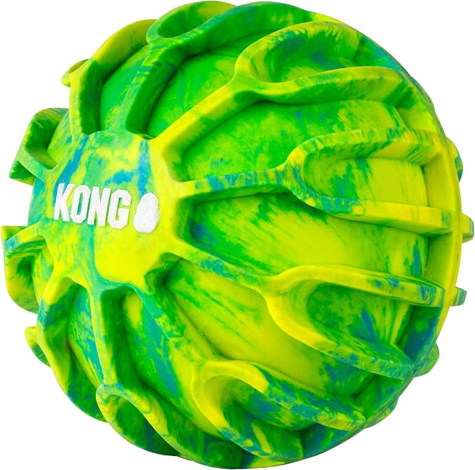KONG FlexBall Interactive Fetch Toy, Floats in Water, for X-Large Dogs