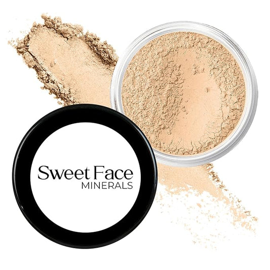 WARM FOUNDATION- Most Neutral Shade (20g Mid Size Sifter Jar) – Mineral Loose Powder Makeup – Lightweight Matte Finish, Long Wear, Natural Look – SPF 30