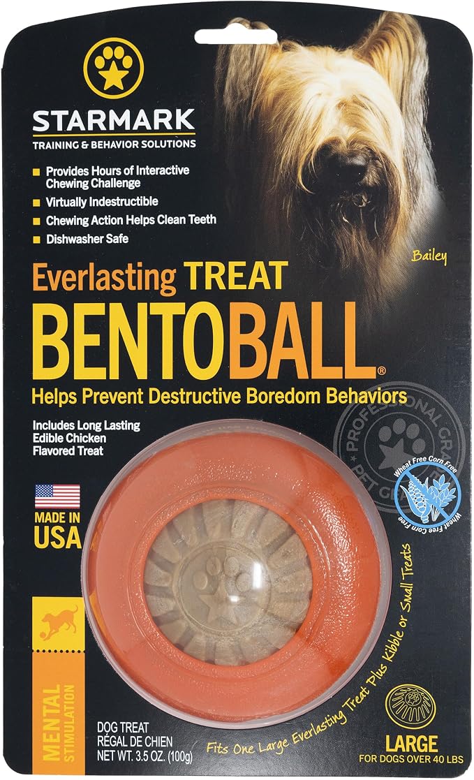 Starmark Everlasting Treat Bento Ball Tough Dog Chew Toy Large (Pack of 12)