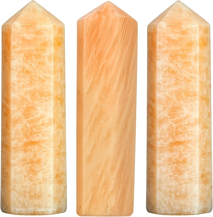 Amazing Gemstone Crystal Points Bulk Healing Crystals & Stones - Premium Single Terminated Healing Wand Point Bulk Crystals for Crafts, Crystal Grid, DIY Work