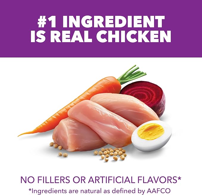 IAMS Advanced Health Healthy Digestion Dry Dog Food, Chicken, 4.5 lb | Real farm-raised chicken #1 ingredient, 0% fillers, natural fiber & prebiotics, supports digestive health