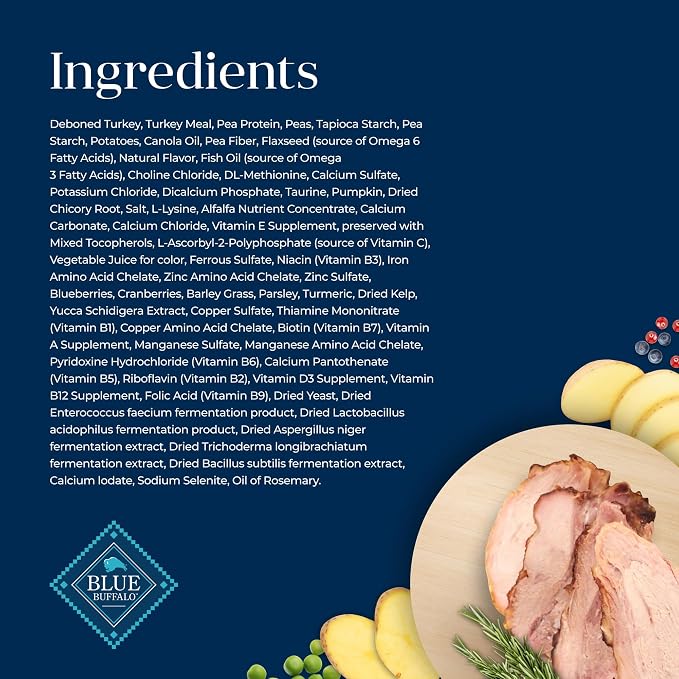 Blue Buffalo Basics Turkey Grain-Free Dry Cat Food, 11 lb | Skin & Stomach Care, Real Turkey #1 Ingredient, Limited Ingredient Diet, Antioxidant-Rich LifeSource Bits, Skin & Coat Health