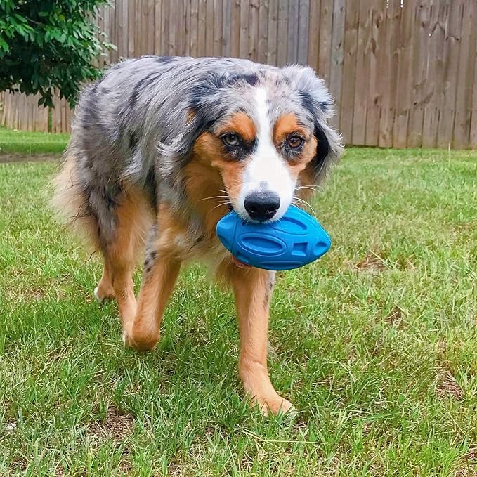EASTBLUE Dog Toys for Aggressive Chewers, Indestructible Squeaky Football