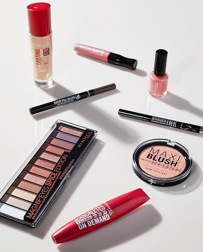 Rimmel London Stay Matte Liquid Lip Color with Full Coverage Kiss-Proof Waterproof Matte Lipstick Formula that Lasts 12 Hours - 230 Lethal Kiss, .21oz
