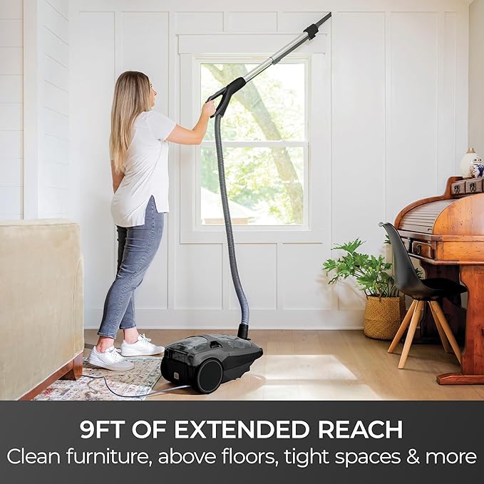Kenmore 600 Series Bagged Canister Vacuum with Hair Eliminator Brushroll | Pet Friendly, POP-N-GO, Pet PowerMate, HEPA Filter, Performance Indicator, Extended Reach, Auto Cord Rewind - BC4039
