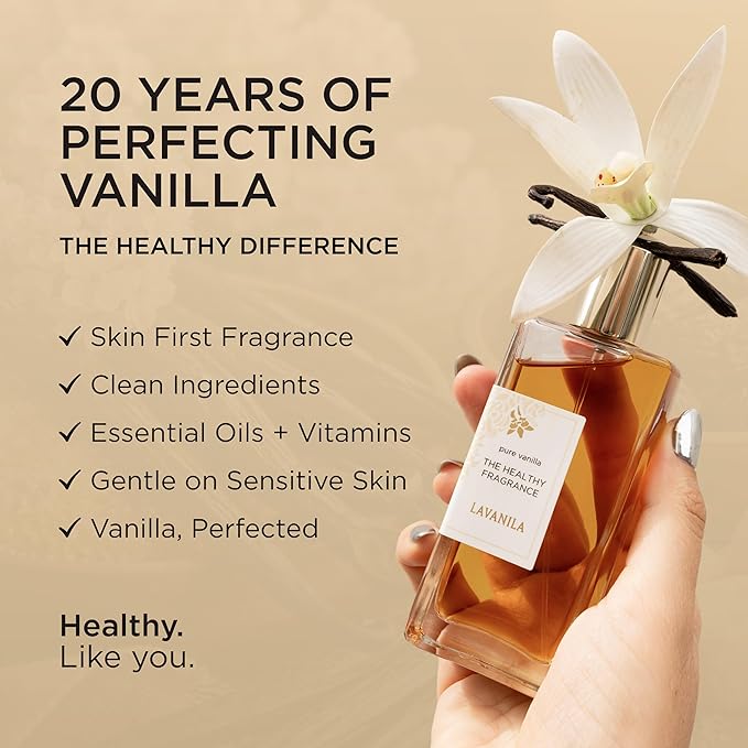 LAVANILA Pure Vanilla Perfume for Women, 3.4 Fl Oz – Clean Vanilla Perfume, Long Lasting Women’s Eau de Parfum with Madagascar Vanilla – Natural Fragrance, Women’s Fragrances