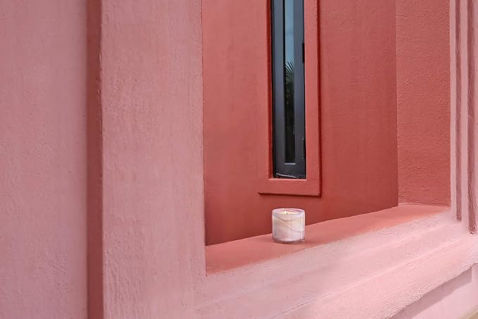 Luxury Scented Candle, Orange Blossom | Handblown Decorative Glass Jar, Long Burning Aromatherapy, Soy Wax with Natural Fragrance Essential Oils, For Women Gifts