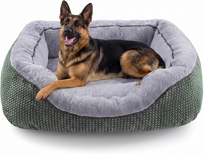XL Dog Beds Large Sized Dog, Washable Orthopedic Warming Soft Sleeping Durable with Anti-Slip Bottom