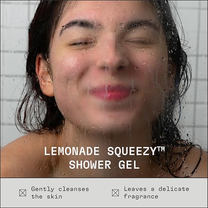 cleanjourney Moisturizing Body Wash, Niacinamide & Glycerin, Hydrating Shower Gel, EWG Verified, Vegan, Lemonade Squeezy, 16 Fl Oz