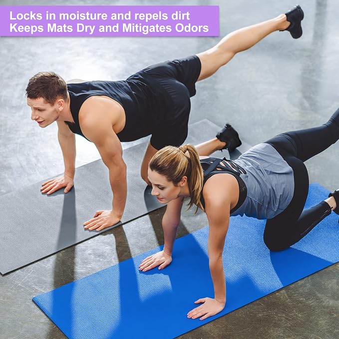 3 mm Thin Yoga Mats Bulk, Lightweight PVC Exercise Mats Non Slip Workout Fitness Pads for Yoga Pilates Stretching Classes Gym Home Studio, Easy to Clean