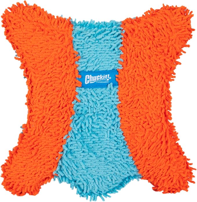 Chuckit! Indoor Fetch Squirrel Toy for Dogs, Orange and Blue