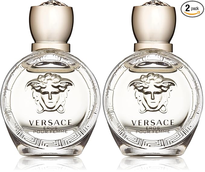 Versace Eros Pour Femme, 0.17 Ounce | Eau de Parfum | Pack of 2
