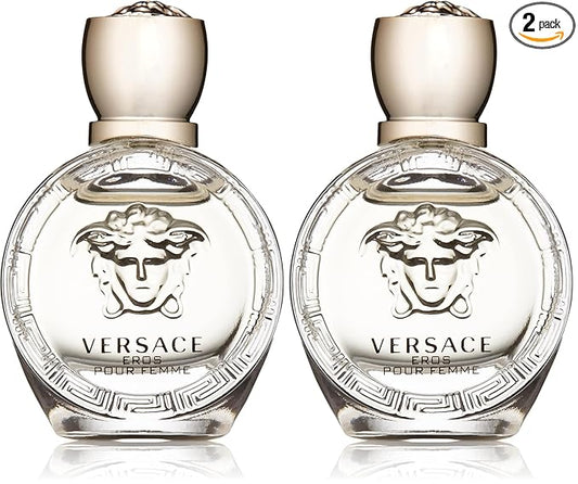 Versace Eros Pour Femme, 0.17 Ounce | Eau de Parfum | Pack of 2
