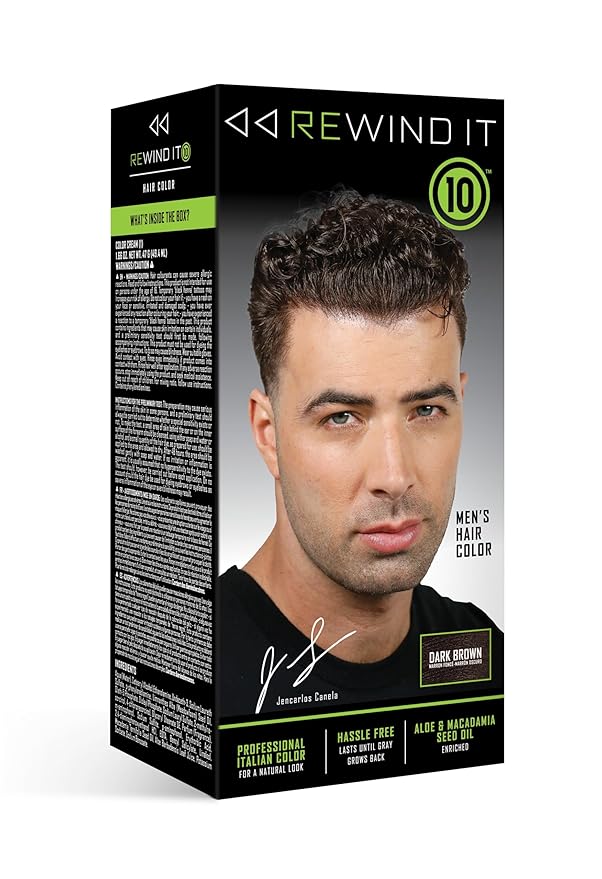 REWIND IT 10 Dark Brown Men's Hair Color