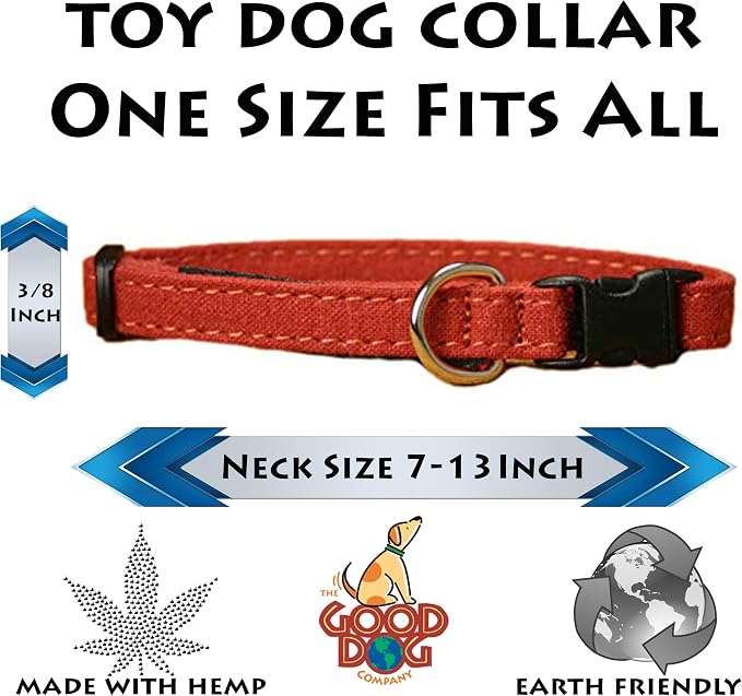Toy Dog Collars (Rust)