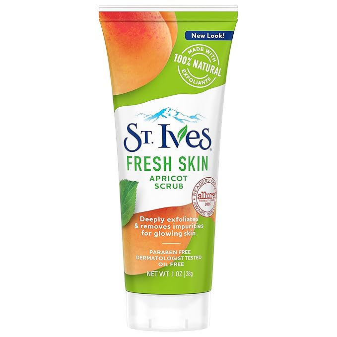 St. Ives Fresh Skin Scrub, Apricot, 1 oz (Travel Size)