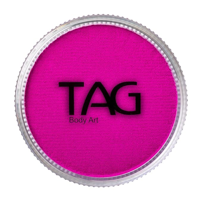 TAG Professional Face and Body Paint, Regular Fuchsia 32gm, non-toxic, hypoallergenic, easy to wash off, ideal for Kids Parties, Halloween, Cosplay and Events