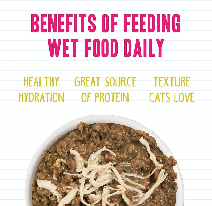 Weruva BFF Minced Natural Wet Cat Food, Tuna and Chicken 4 Eva in Gravy, 10oz Can, Pack of 12