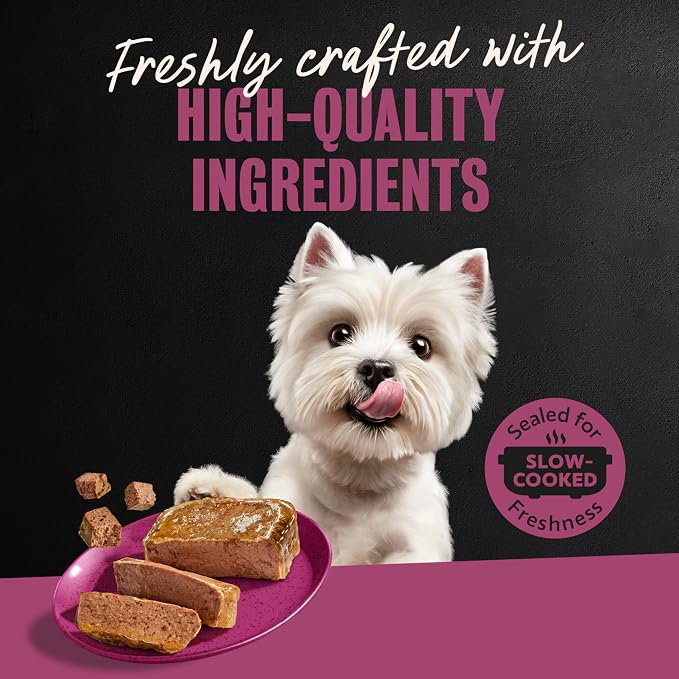 Cesar Wet Dog Food, Steak Lovers Variety Pack, 3.5 oz, 24 Count | Real meat #1 ingredient, easy peel trays, 100% complete & balanced, no fillers, no added sugar, no artificial flavors