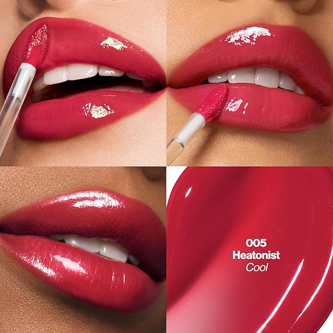 REVLON PhotoReady Instant Plump Serum, Plumping Gloss, Hydrating, Non-Sticky & High Shine Finish, 005 Heatonist, 0.25 fl oz