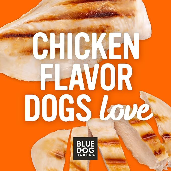Blue Dog Bakery, More Crunch Chicken Biscuit, Medium Dog Treats 14oz 6pk | Crunchy Oven-Baked Dog Treat Biscuits, Chicken Flavor, Made with Real Premium Wholesome Ingredients in the USA