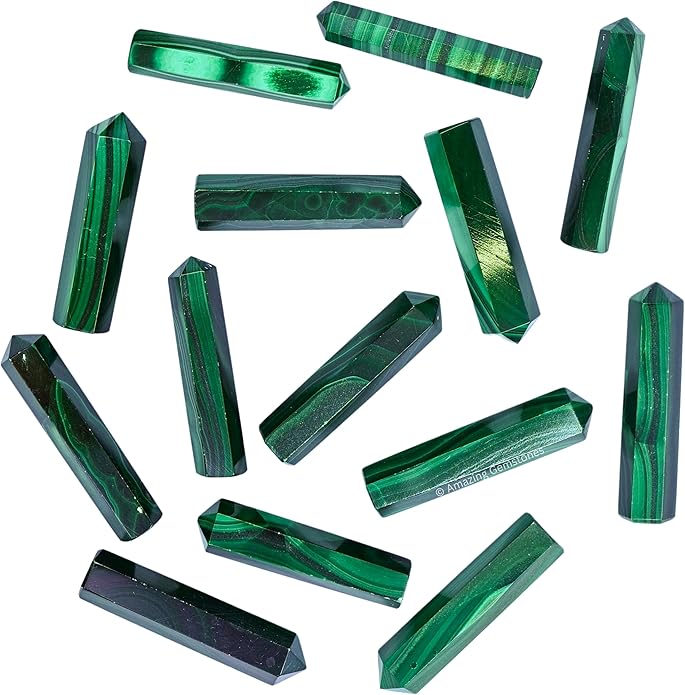 Amazing Gemstone Crystal Points Bulk Healing Crystals & Stones - Premium Single Terminated Healing Wand Point Bulk Crystals for Crafts, Crystal Grid, DIY Work